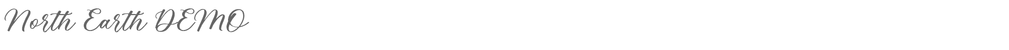 North Earth North Earth DEMO.ttf font preview